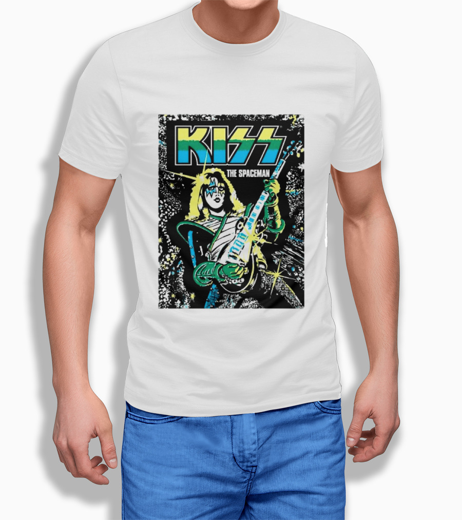 Kiss The Spaceman Ace Frehley Ben Cooper Action Figures Halloween 2026 70s T-Shirt