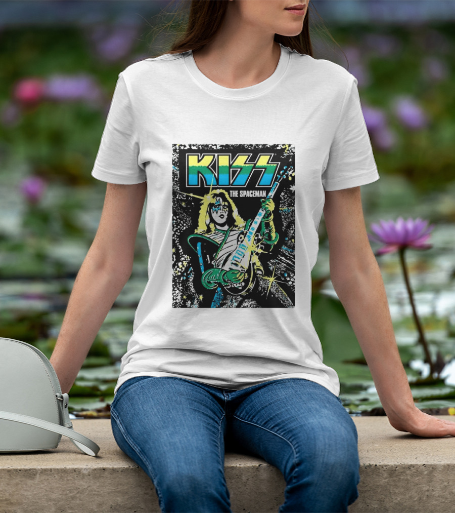Kiss The Spaceman Ace Frehley Ben Cooper Action Figures Halloween 2026 70s T-Shirt