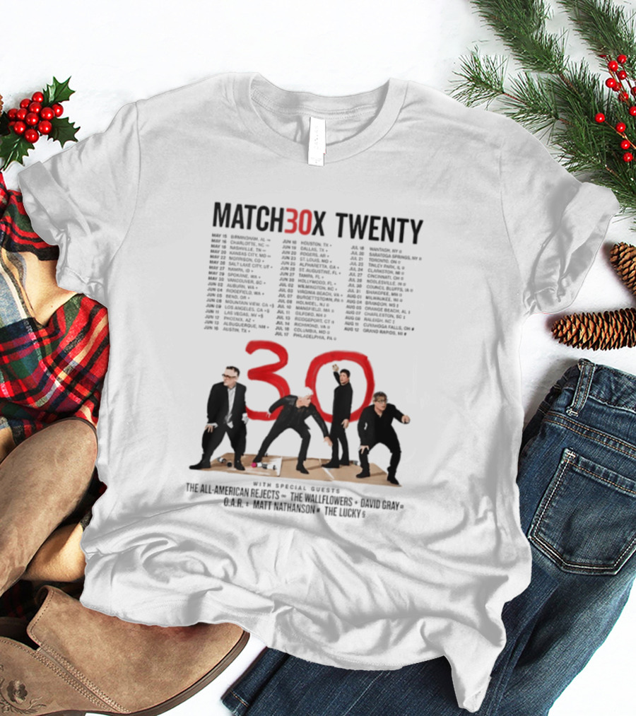 Matchbox 20th Anniversary Tour 2027 Featuring All American Rejects And The Wallflowers T-Shirt