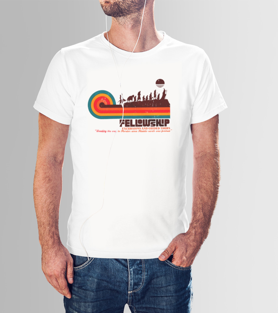 Fellowship Excursions And Guided Tours Leading The Way To Mordor T-Shirt