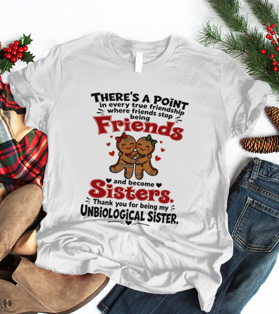 There Is A Point In Every True Friendship Where Friends Stop Being Friends And Become Sisters Unbiological Sister T-Shirt