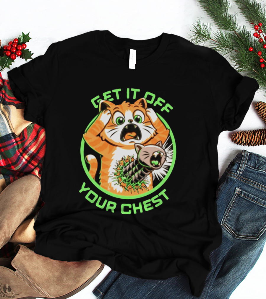 Get It Off Your Chest Alien Cat Mashup T-Shirt