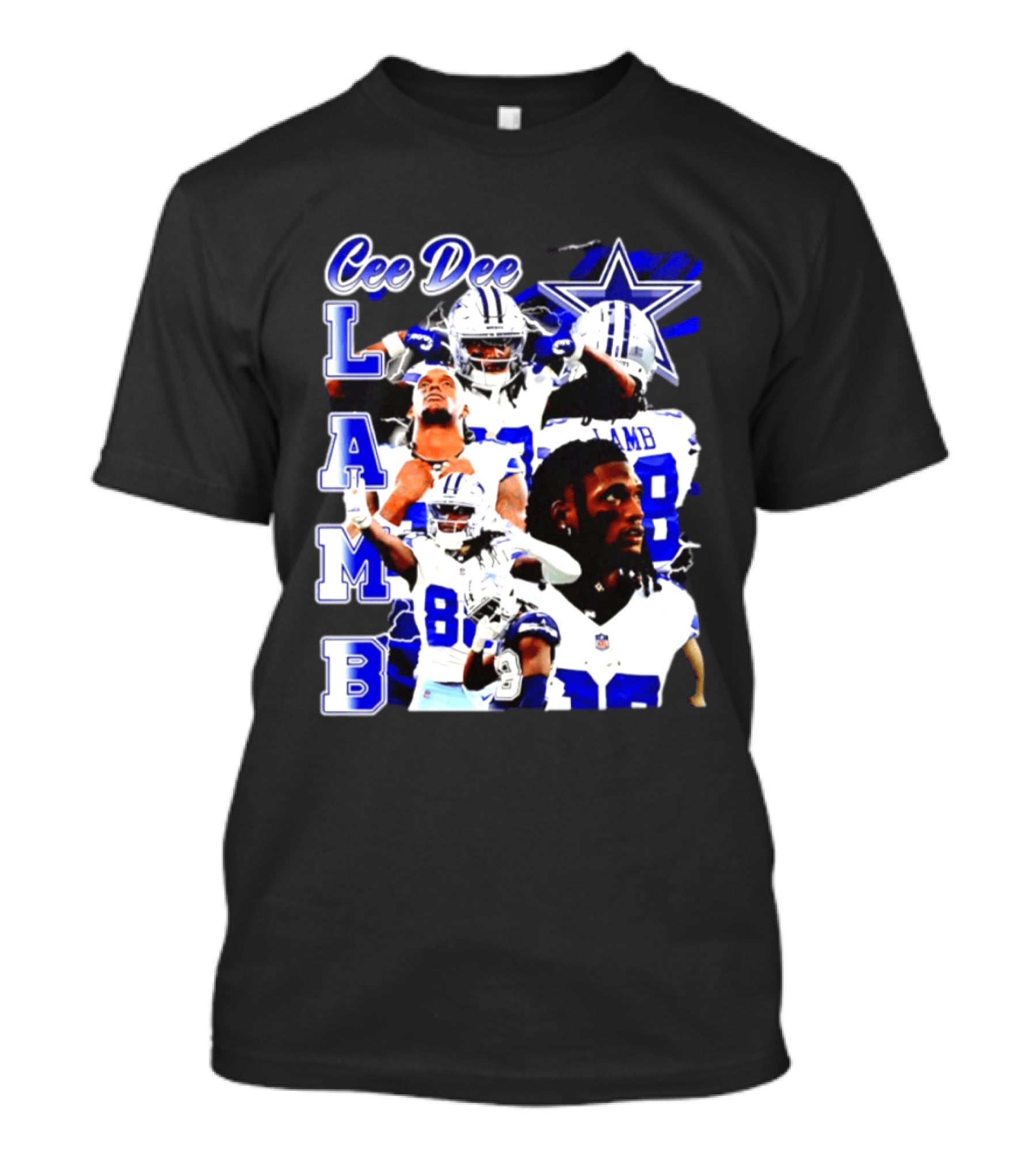 CeeDee Lamb Dallas Cowboys Collage LAMB 88 T-Shirt
