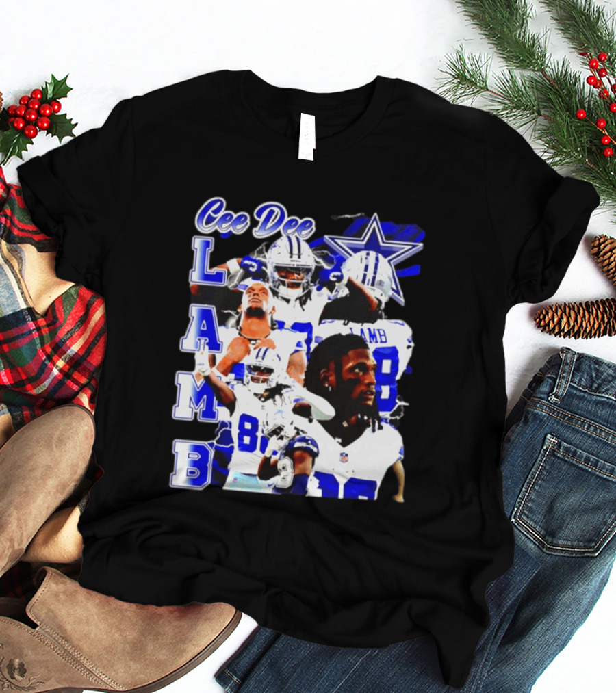 CeeDee Lamb Dallas Cowboys Collage LAMB 88 T-Shirt