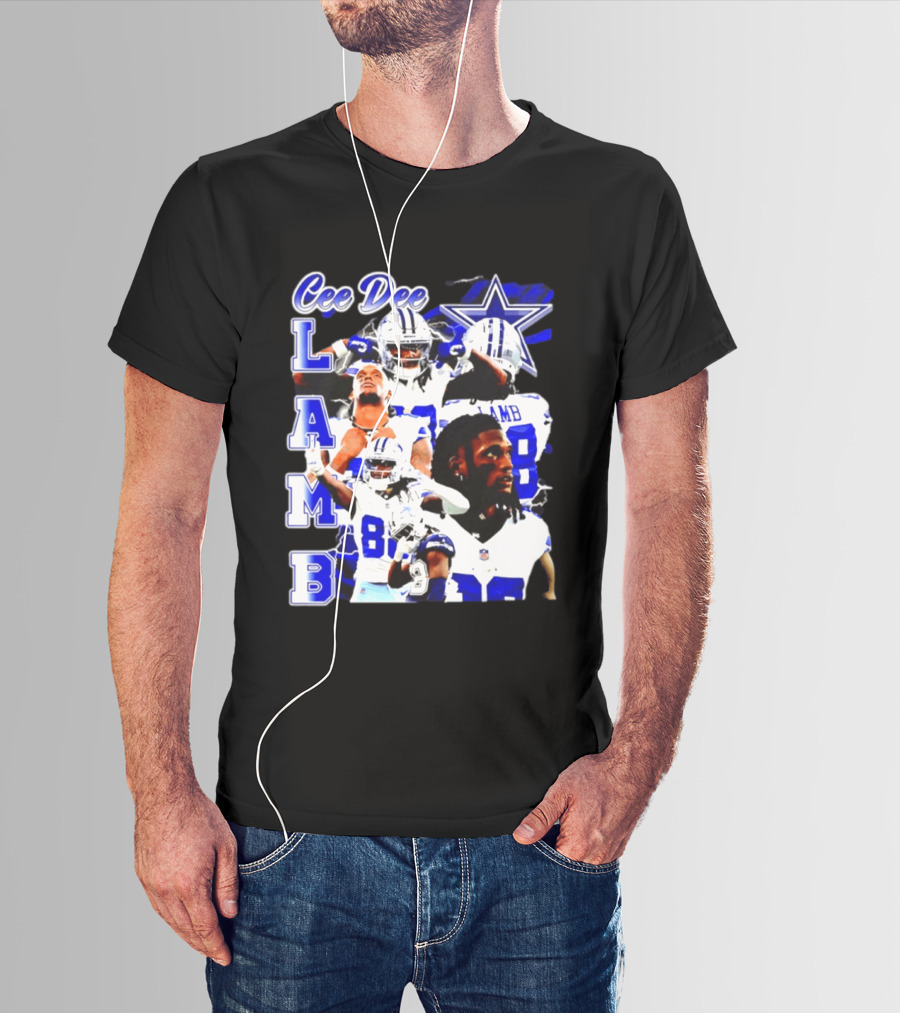 CeeDee Lamb Dallas Cowboys Collage LAMB 88 T-Shirt