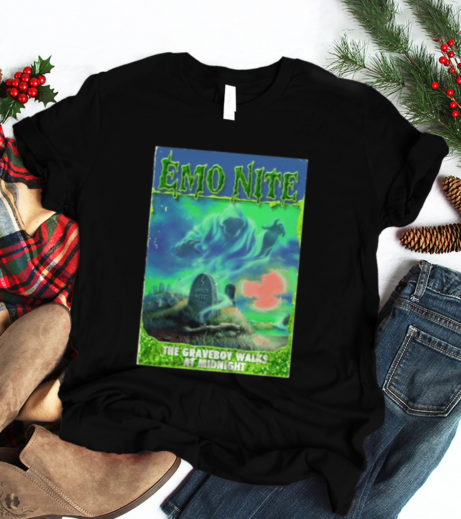 Emo Nite The Graveboy Walks At Midnight Goosebumps T-Shirt