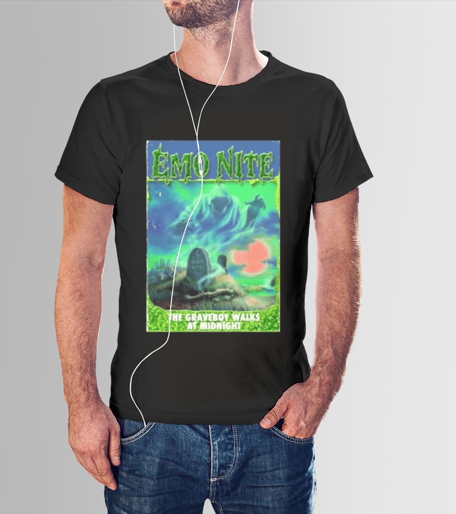 Emo Nite The Graveboy Walks At Midnight Goosebumps T-Shirt