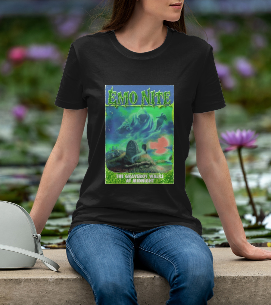 Emo Nite The Graveboy Walks At Midnight Goosebumps T-Shirt