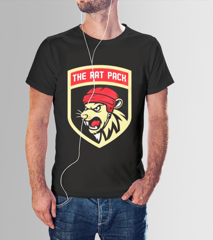 Florida Panthers The Rat Pack NHL Hockey Fierce Lion Head T-Shirt