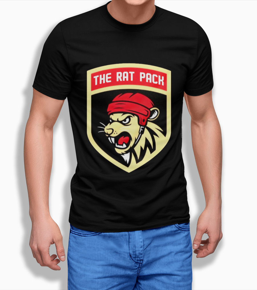 Florida Panthers The Rat Pack NHL Hockey Fierce Lion Head T-Shirt