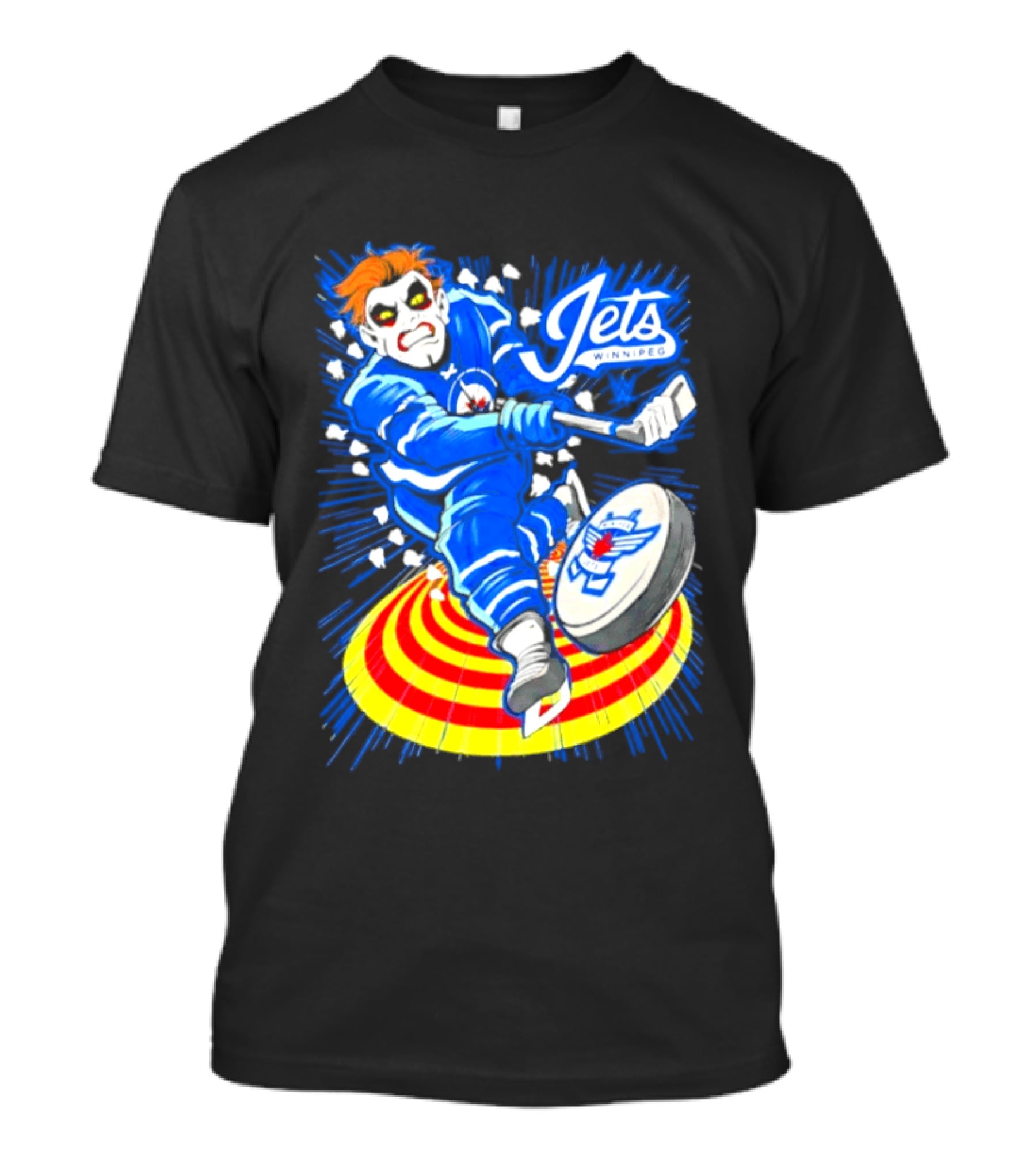 Winnipeg Jets Danhausen Winnipeghausen Hockey Collaboration T-Shirt