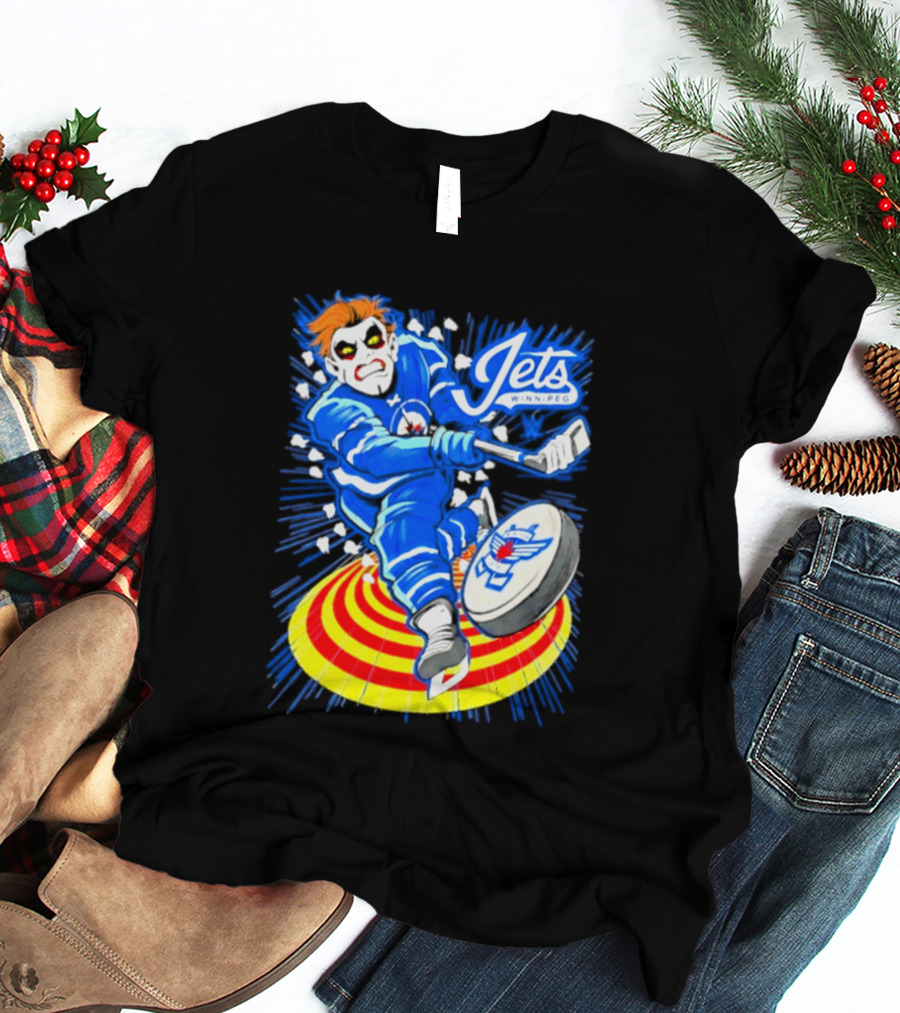 Winnipeg Jets Danhausen Winnipeghausen Hockey Collaboration T-Shirt