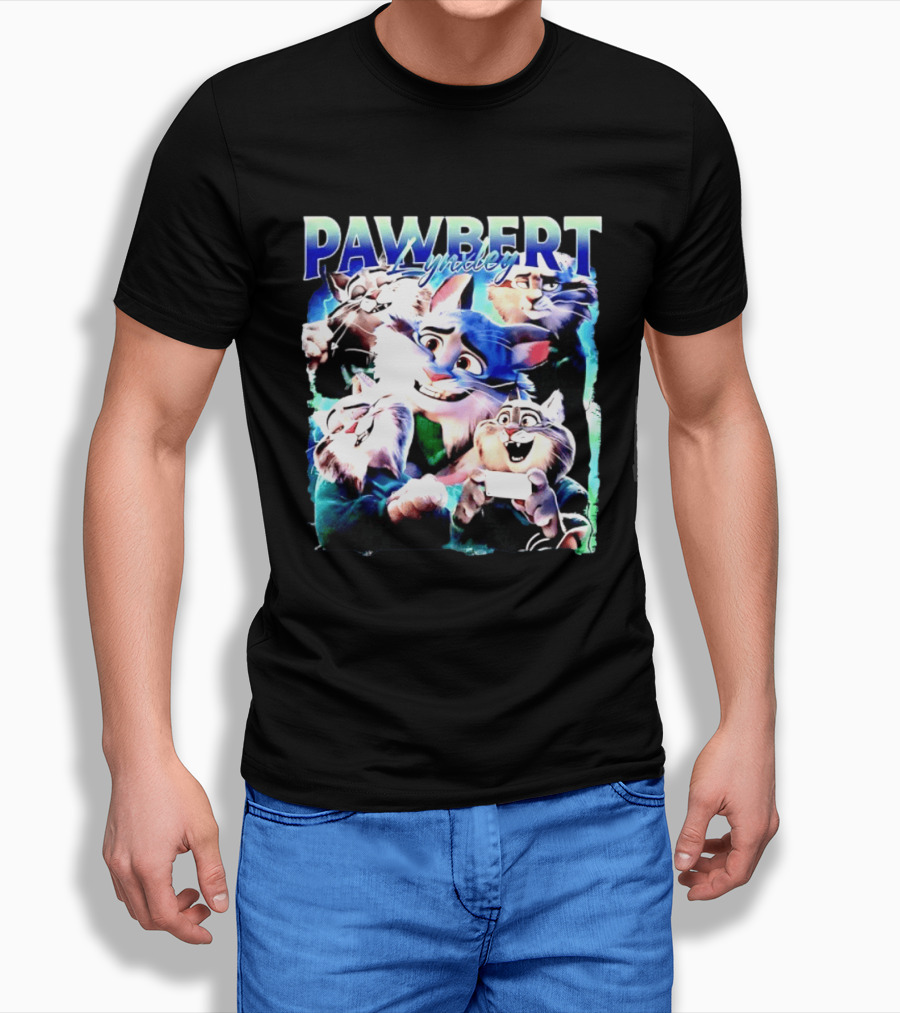 PAWBERT Lynxley Movie Feline Lynx Cat T-Shirt