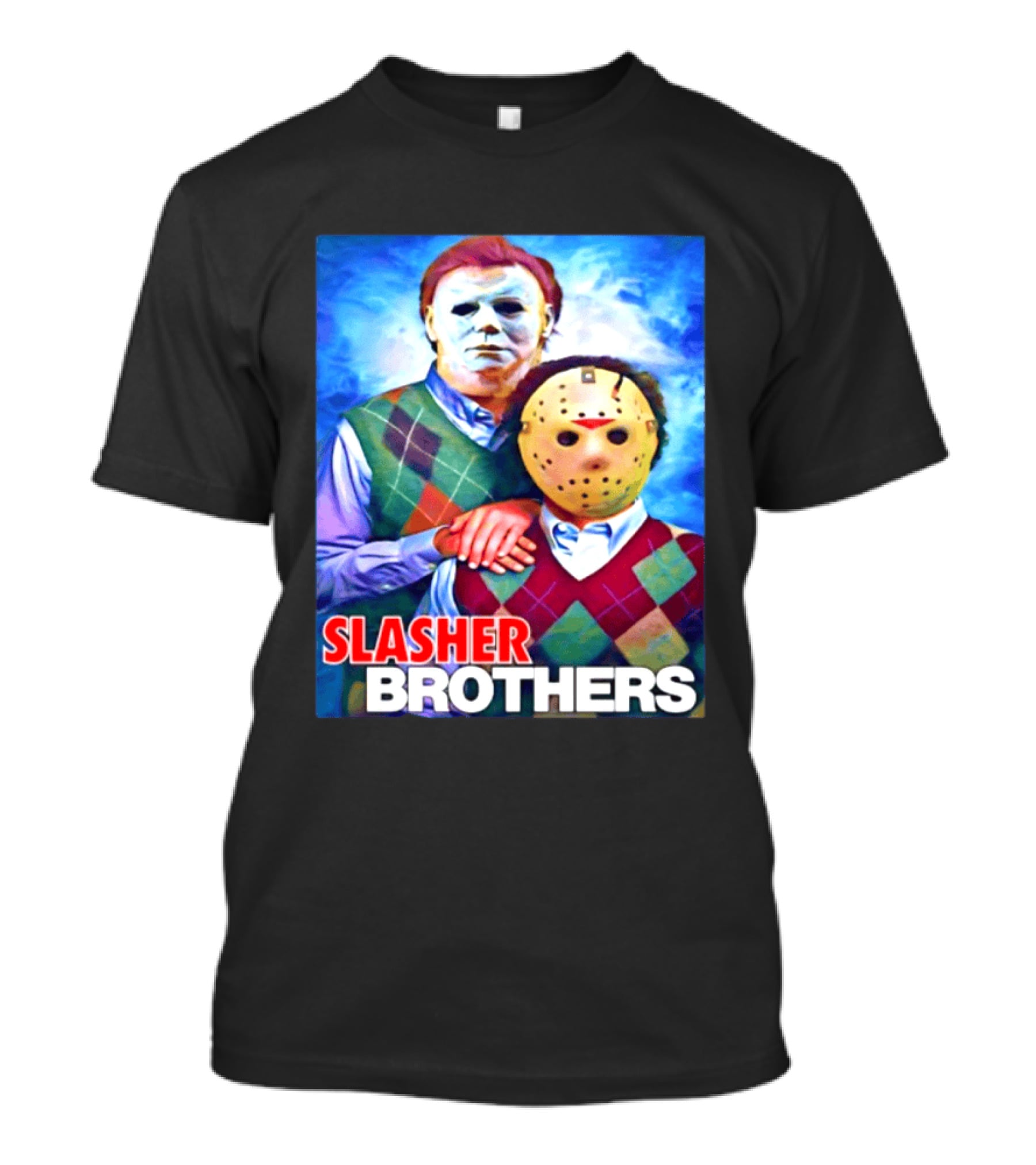 Slasher Brothers Michael Myers Jason Voorhees Halloween Meme 2026 T-Shirt