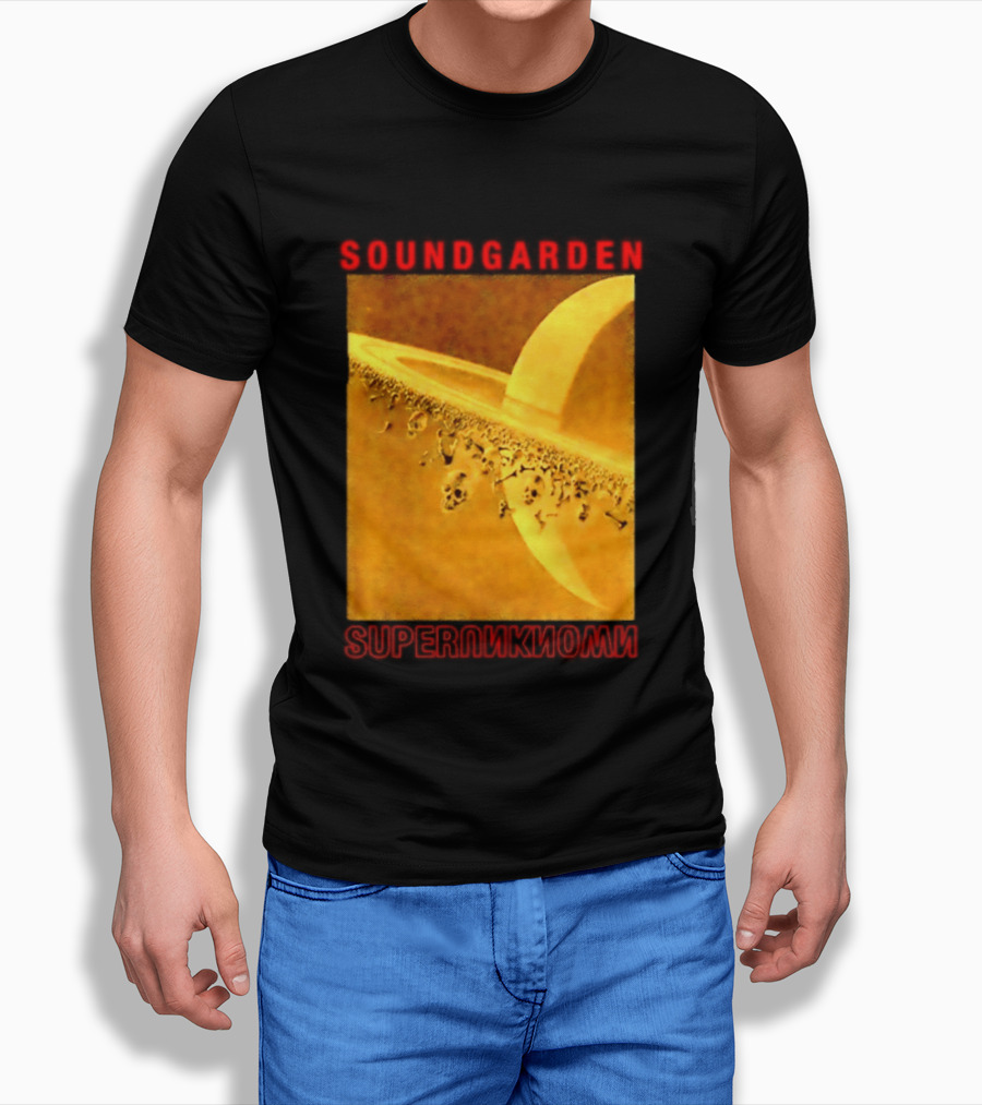 Soundgarden Superunknown Saturn Skulls Grunge Chris Cornell T-Shirt