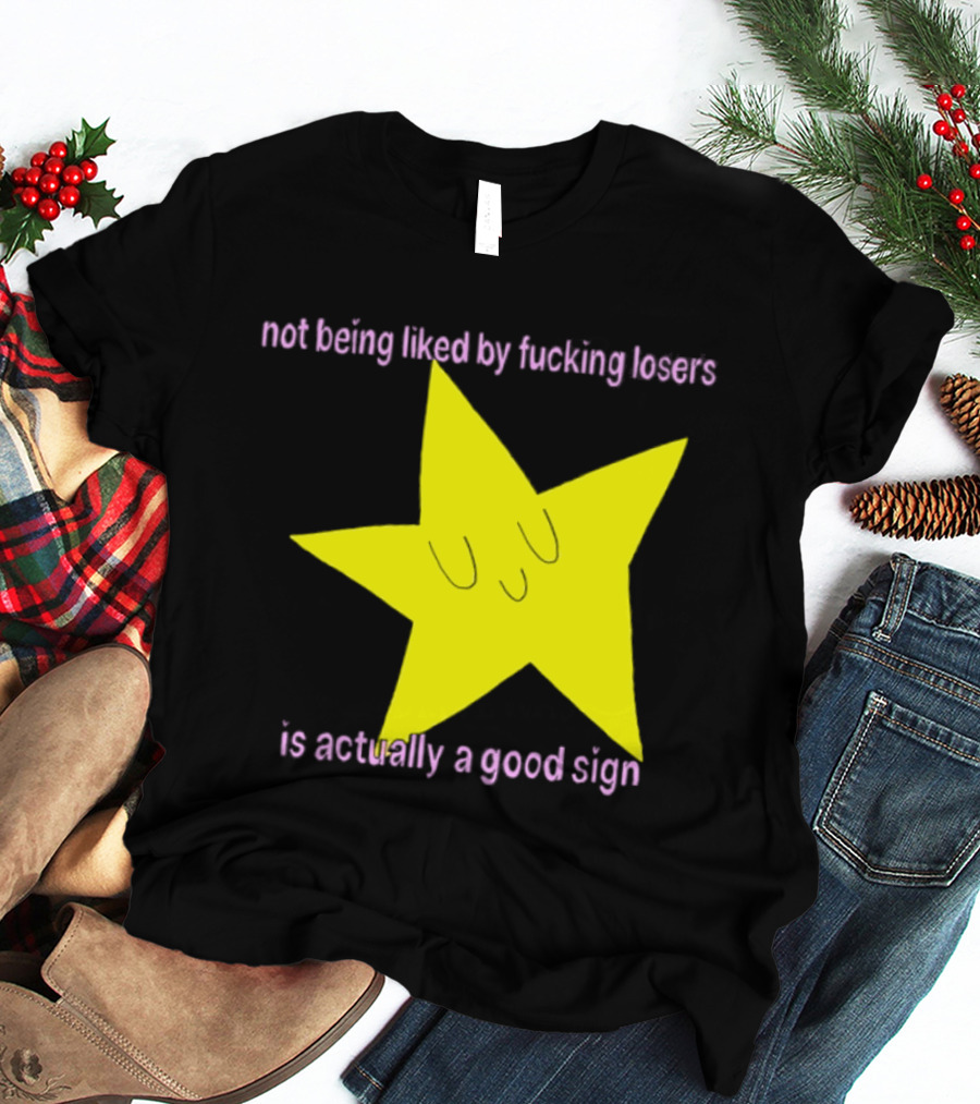 Not Being Liked By Fucking Losers Is Actually A Good Sign Star T-Shirt