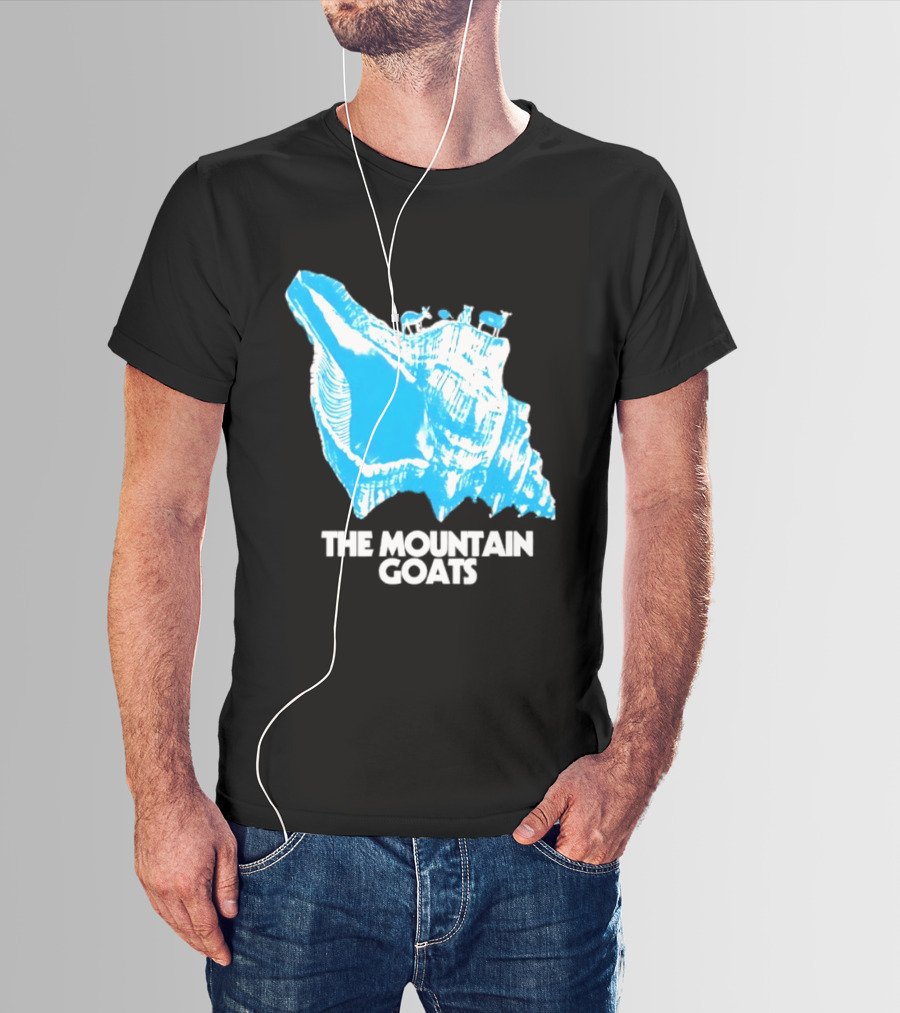 The Mountain Goats Indie Rock John Darnielle Blue Conch T-Shirt