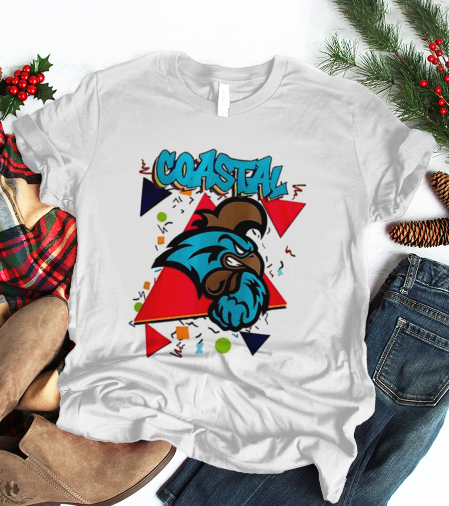 Coastal Carolina Chanticleers 90s NCAA Football 2026 Two Sided T-Shirt