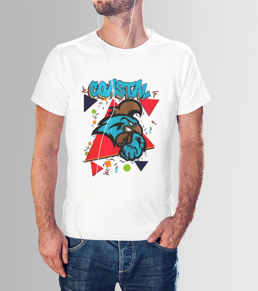 Coastal Carolina Chanticleers 90s NCAA Football 2026 Two Sided T-Shirt