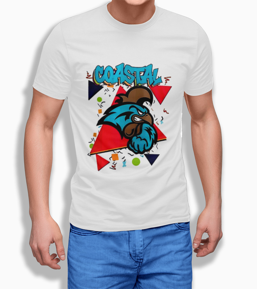 Coastal Carolina Chanticleers 90s NCAA Football 2026 Two Sided T-Shirt