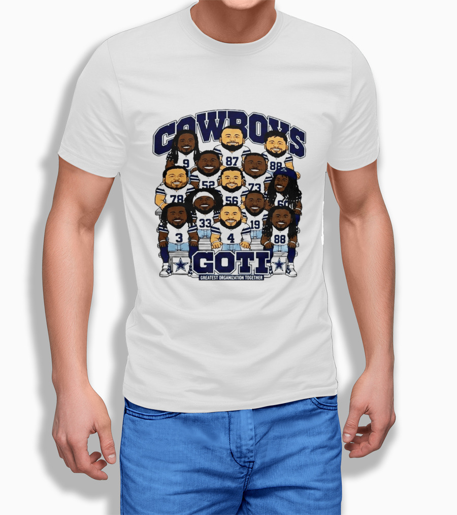 Cowboys GOTI Greatest Organization Together Football Team T-Shirt