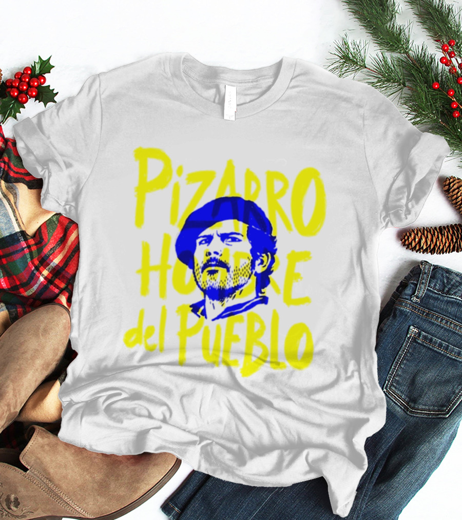 Pizarro Hombre Del Pueblo Latin American Yellow Blue T-Shirt