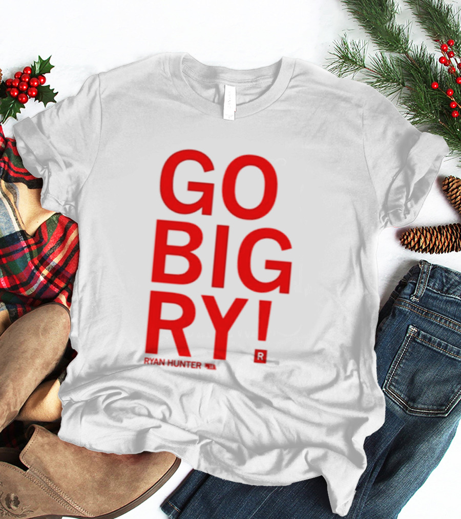 Ryan Hunter 18 Nebraska Huskers Volleyball NCAA Go Big Ry T-Shirt