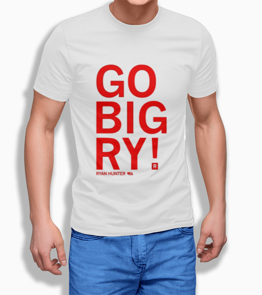 Ryan Hunter 18 Nebraska Huskers Volleyball NCAA Go Big Ry T-Shirt