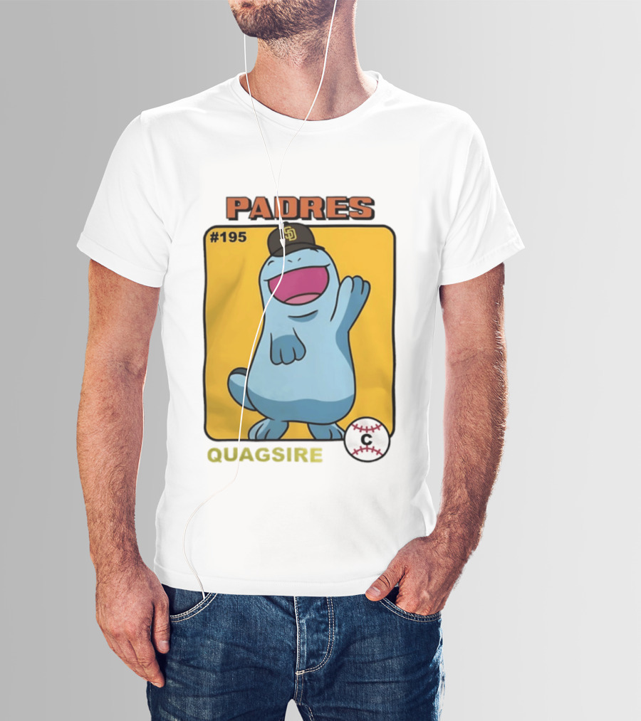 San Diego Padres Quagsire Pokemon Collaboration #195 T-Shirt