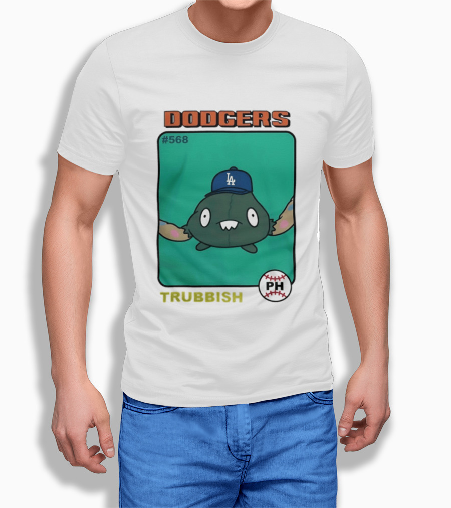Los Angeles Dodgers Trubbish Pokémon Hat PH #568 T-Shirt