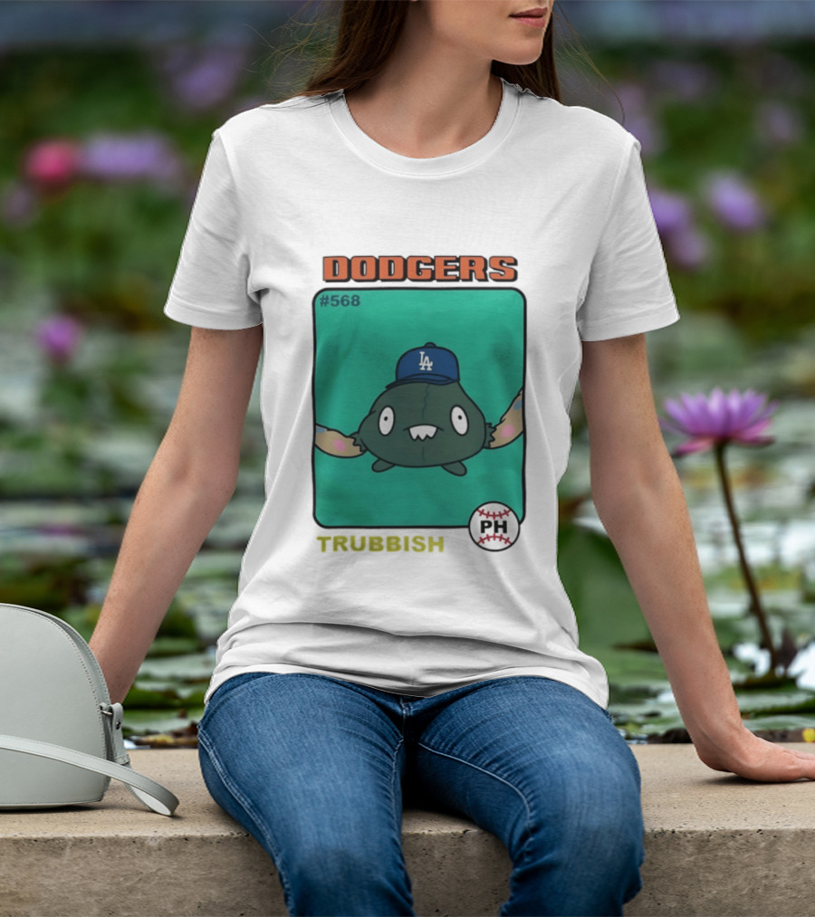 Los Angeles Dodgers Trubbish Pokémon Hat PH #568 T-Shirt