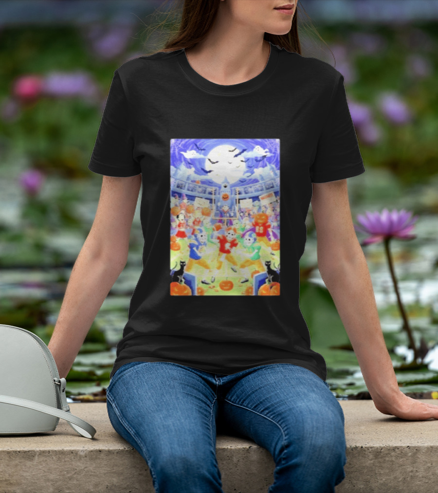 Halloween 2026 Skeleton Palloweet Football Spooky Game Party Pumpkin Night T-Shirt