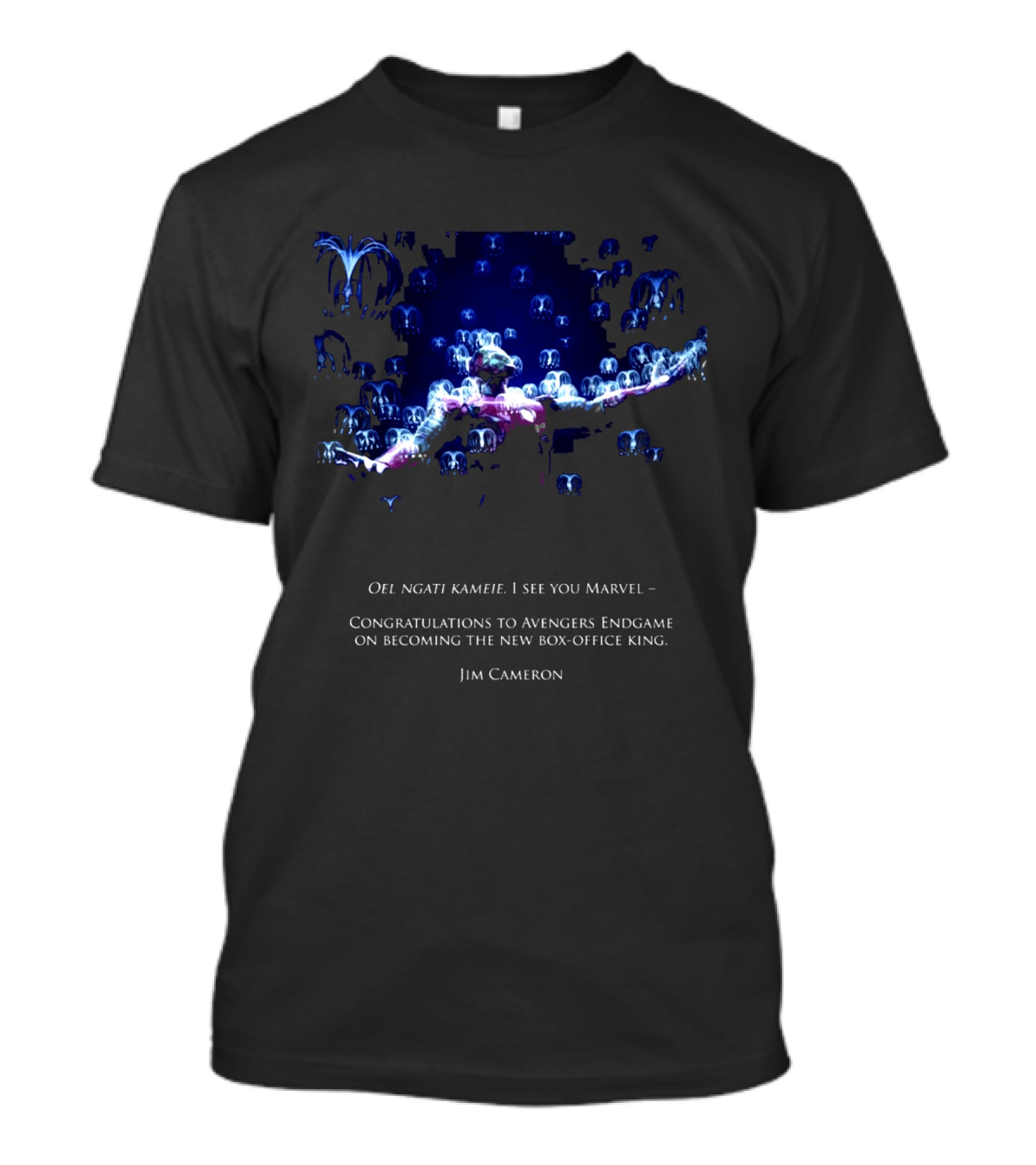 Oel Ngati Kameie I See You Marvel Congratulations To Avengers Endgame On Becoming The New Box Office King Jim Cameron T-Shirt