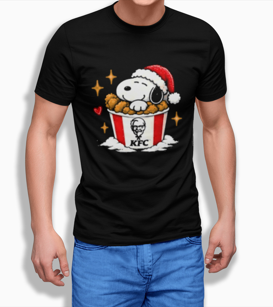 KFC Snoopy Christmas Chicken Bucket Holiday Special For Chicken Lovers T-Shirt