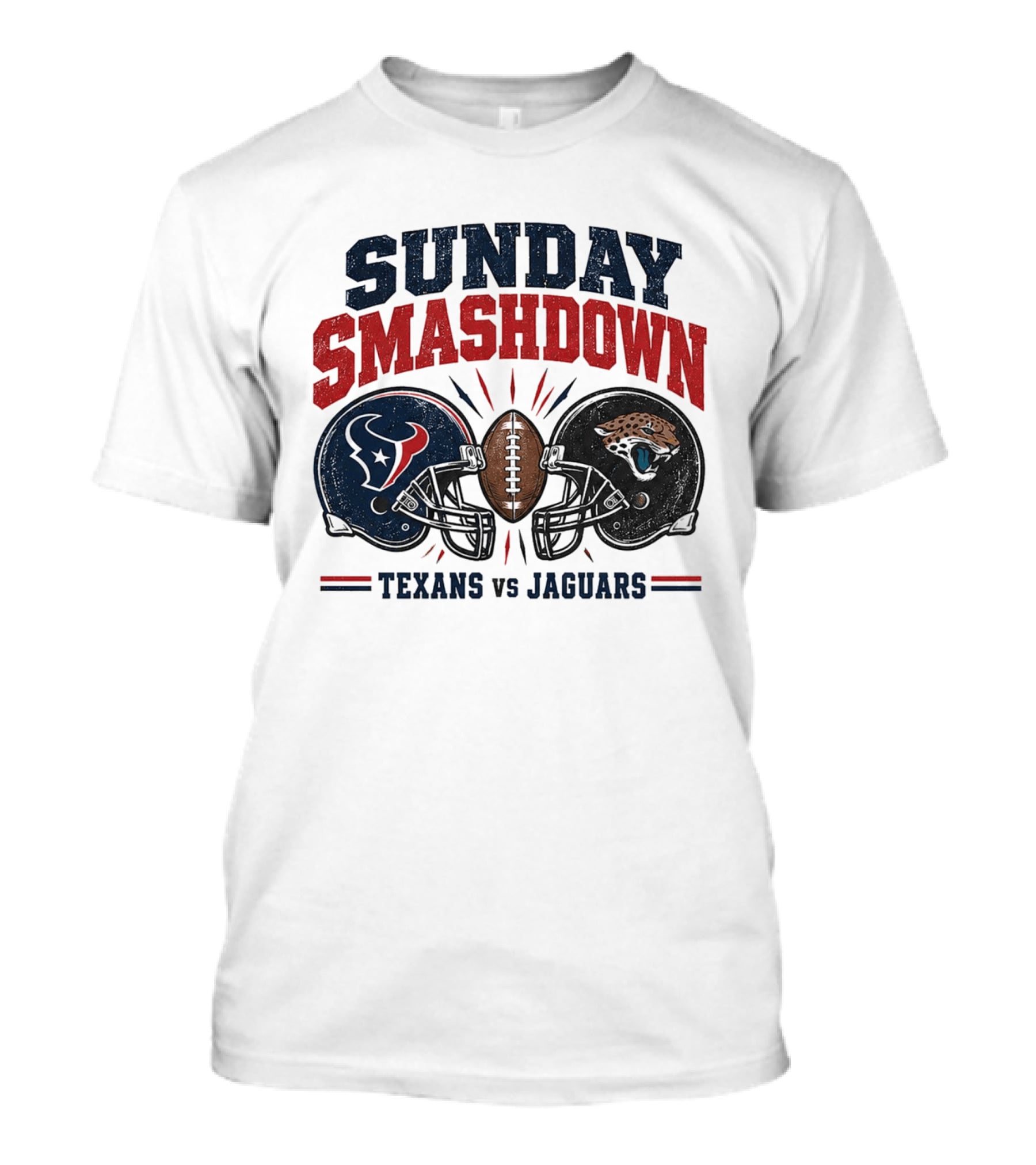 Sunday Smashdown 2026 Texans Vs Jaguars London Football Clash Week 6 T-Shirt