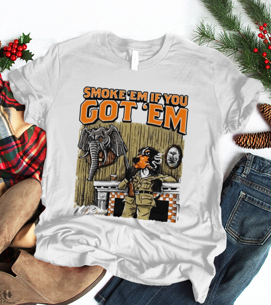Smoke 'Em If You Got 'Em Tennessee Volunteers Beat Alabama Crimson Tide 26 10 T-Shirt