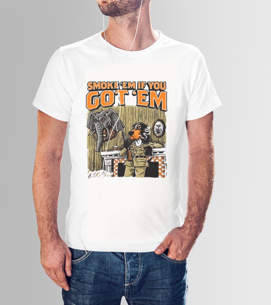 Smoke 'Em If You Got 'Em Tennessee Volunteers Beat Alabama Crimson Tide 26 10 T-Shirt