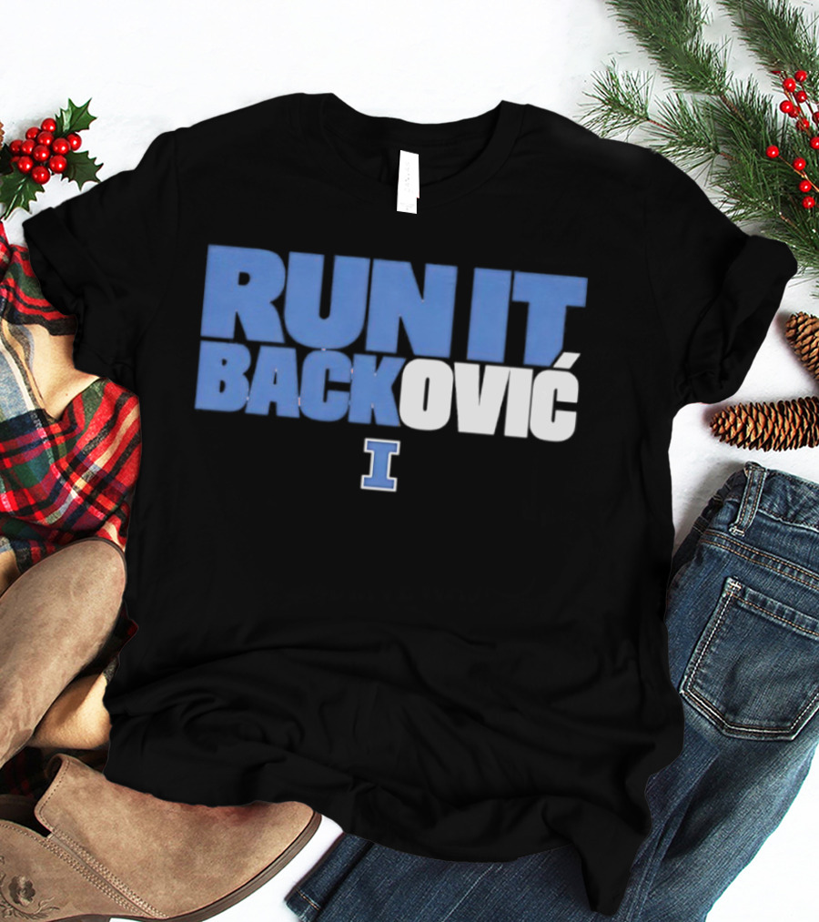 Andrej Stojakovic Illinois Fighting Illini Run It Backovic T-Shirt