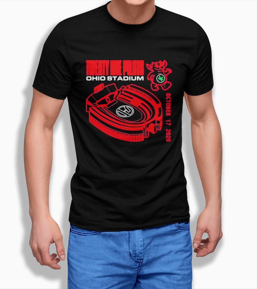 Twenty One Pilots Ohio Stadium October 17 2026 Ohio State Buckeyes T-Shirt