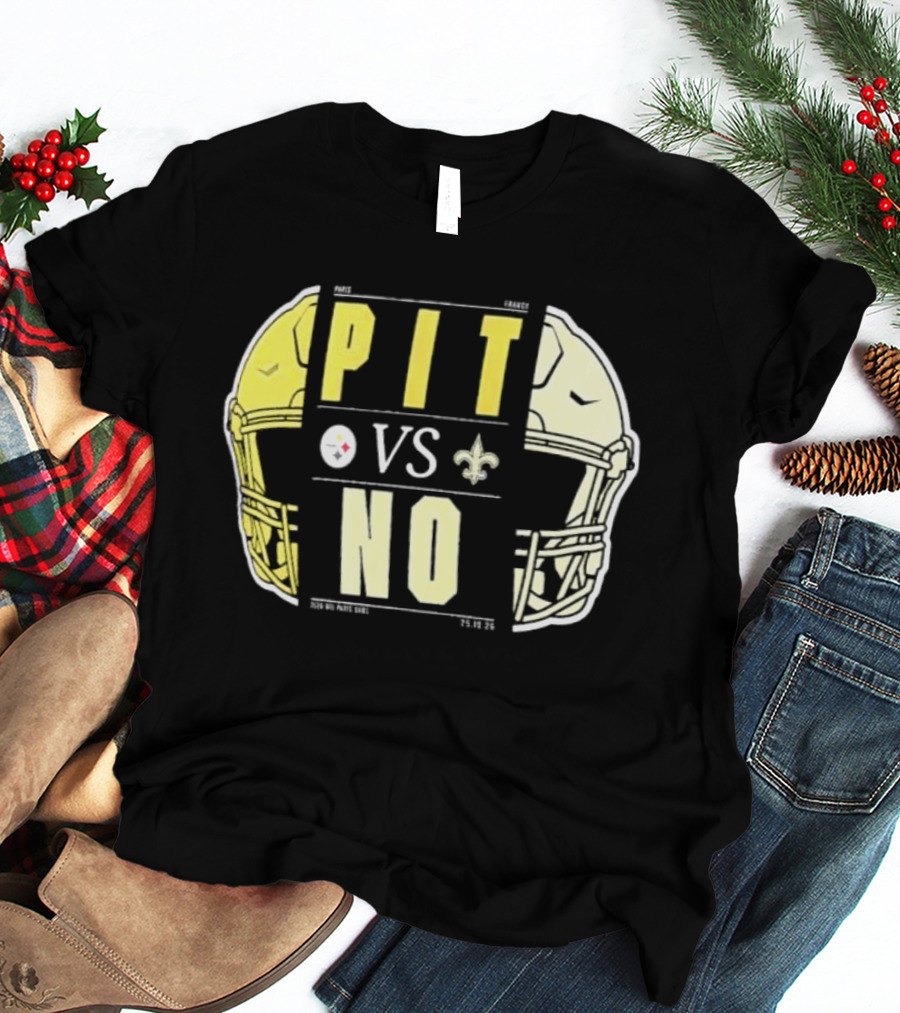 Pittsburgh Vs New Orleans International City Games 2026 Matchup Saints Vs Steelers T-Shirt