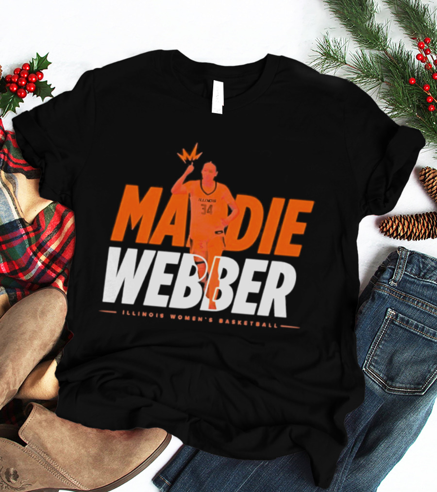 Maddie Webber Illinois Women's Basketball Fighting Illini T-Shirt