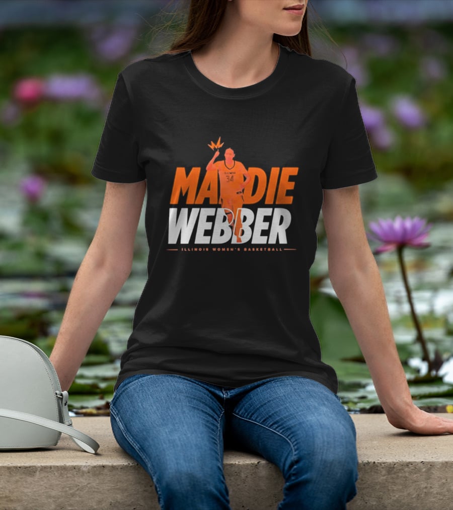 Maddie Webber Illinois Women's Basketball Fighting Illini T-Shirt