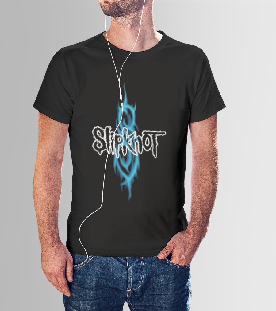 Slipknot Sicest Stadium Tour 2027 Signed Blue Flame T-Shirt