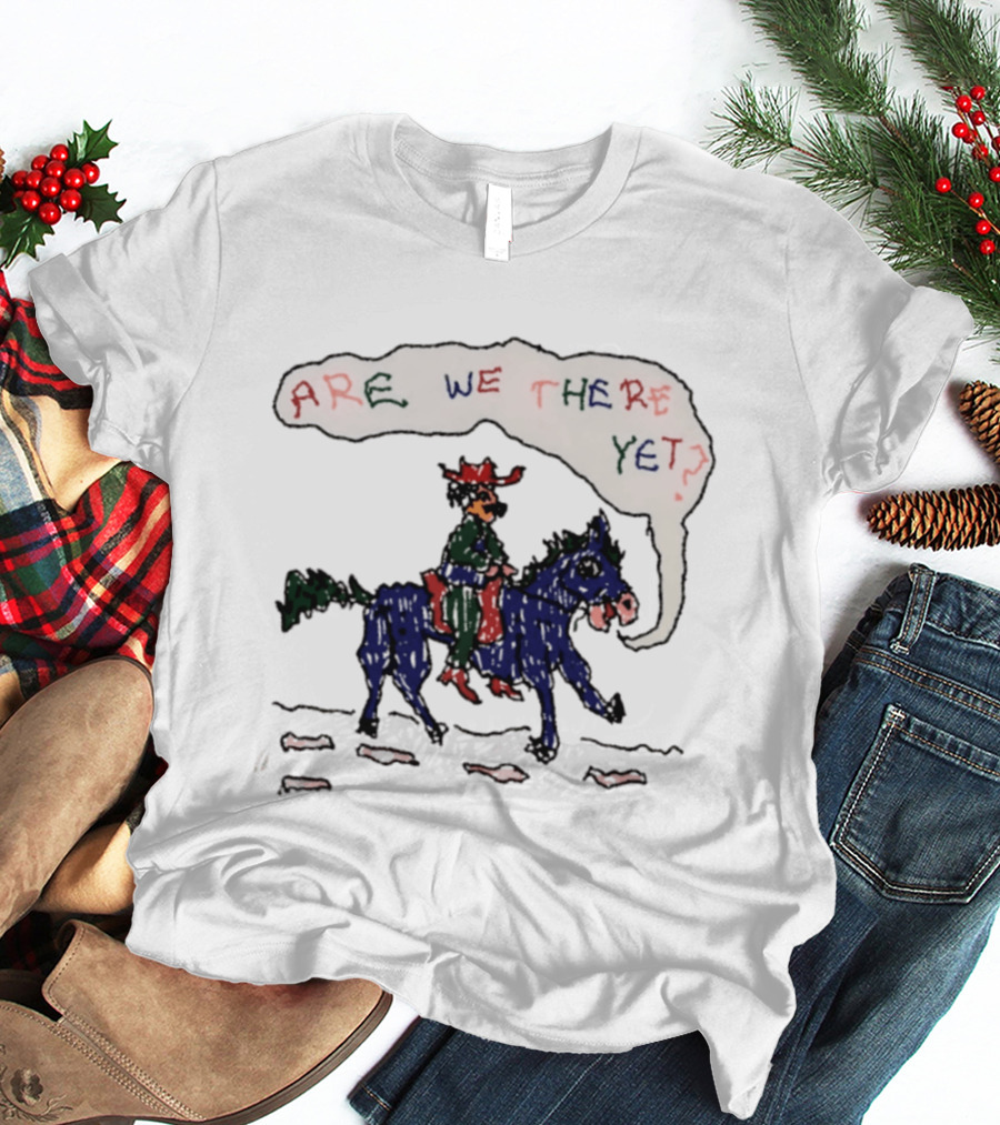 Are We There Yet Odd Hand Cowboy Horse Riding Adventure T-Shirt
