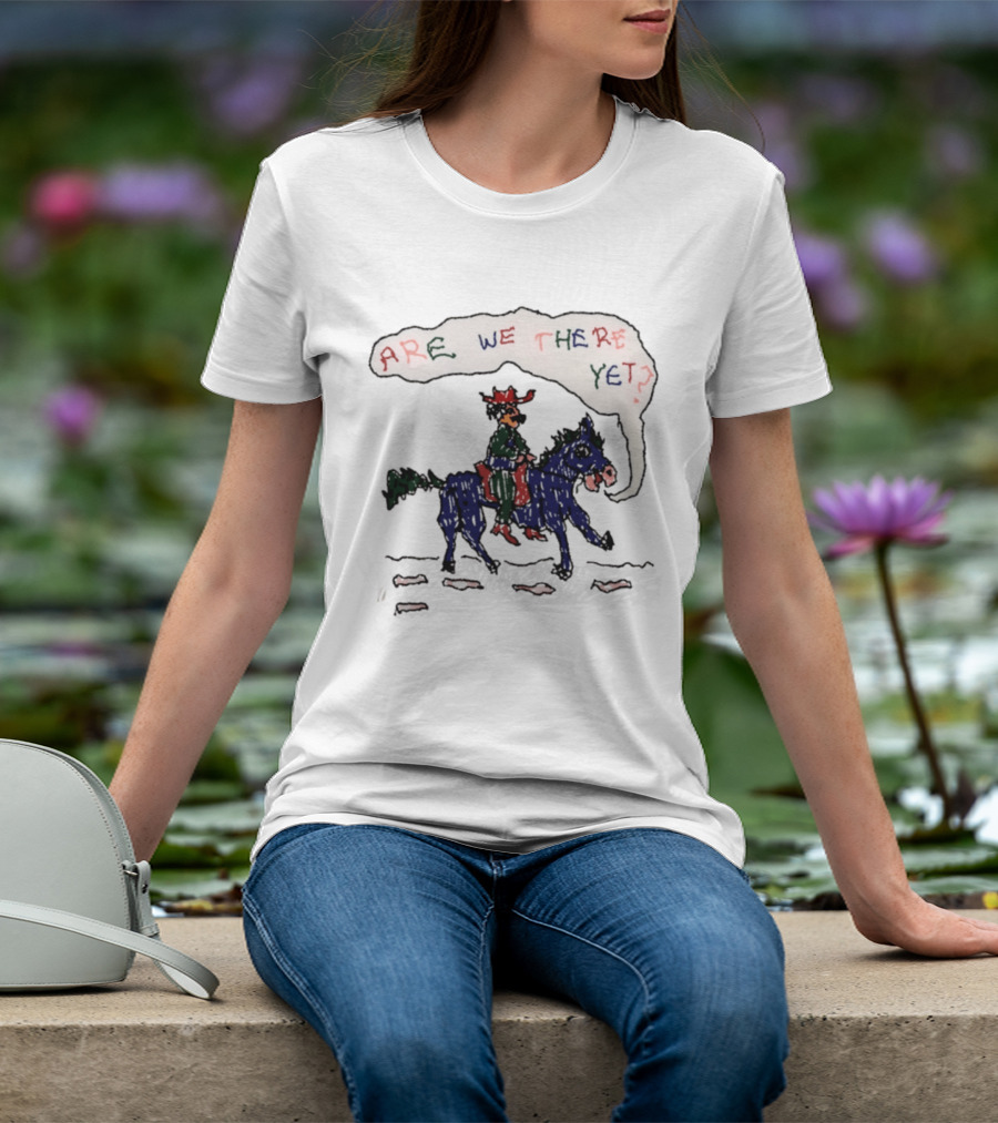 Are We There Yet Odd Hand Cowboy Horse Riding Adventure T-Shirt