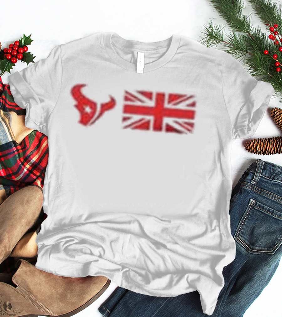 Houston Texans Jacksonville Jaguars London Games 2026 UK Flag Duo T-Shirt