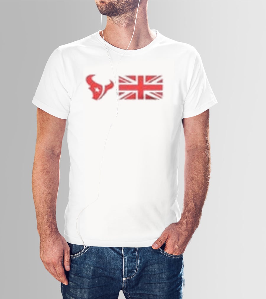 Houston Texans Jacksonville Jaguars London Games 2026 UK Flag Duo T-Shirt