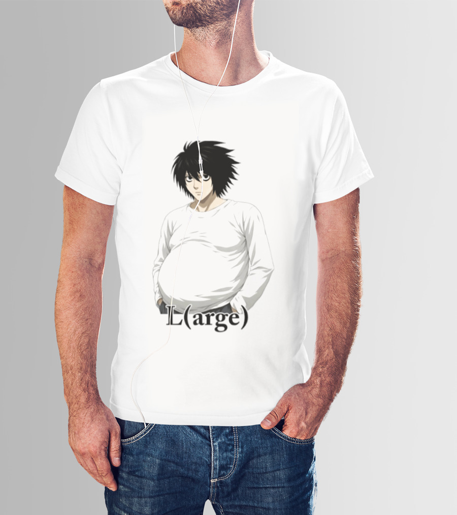 L Large L Lawliet Death Note Anime Meme T-Shirt