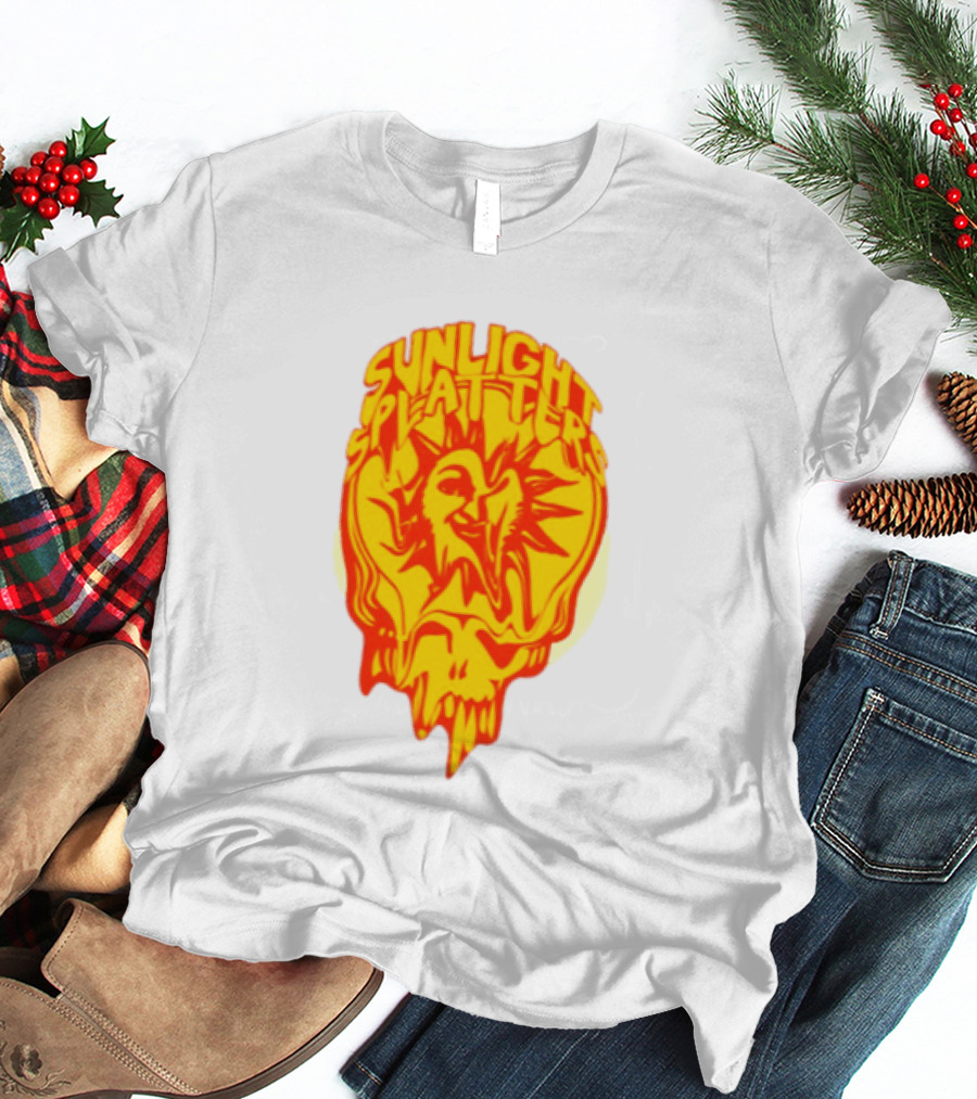 Sunlight Splatters Grateful Dead Psychedelic Skull T-Shirt