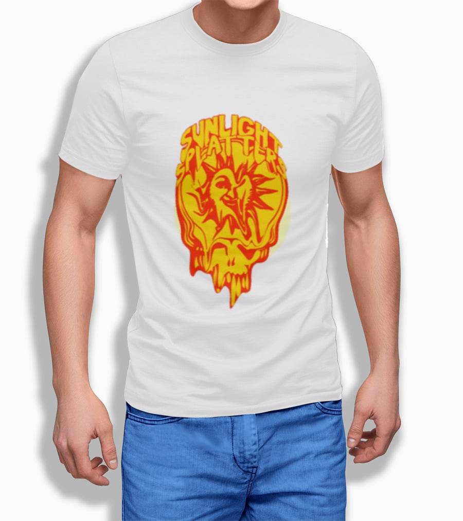 Sunlight Splatters Grateful Dead Psychedelic Skull T-Shirt